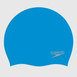 Adult Plain Moulded Silicone Cap Blue