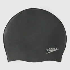 Adult Plain Moulded Silicone Cap Black