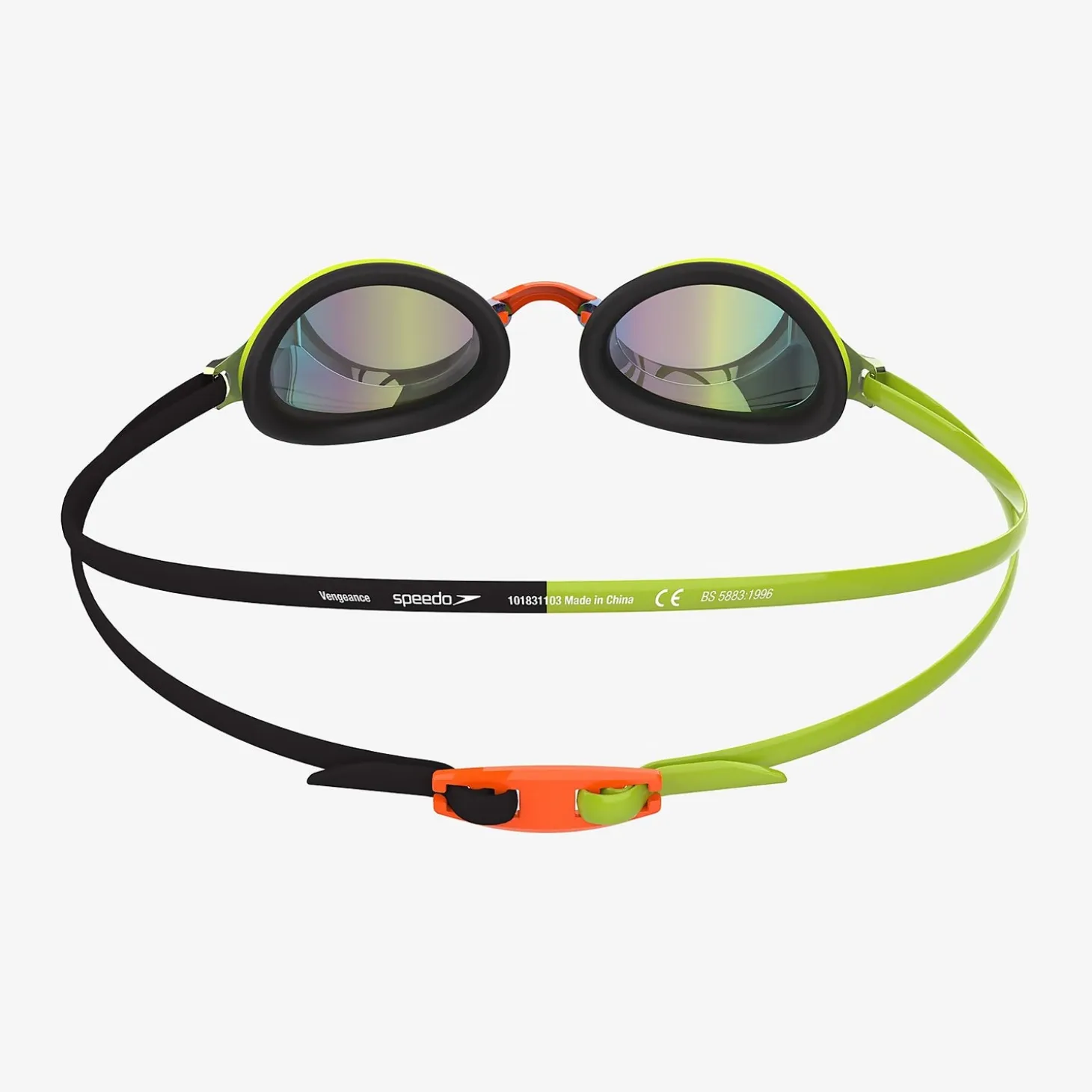 Adult Vengeance Mirror Goggles Green/Orange