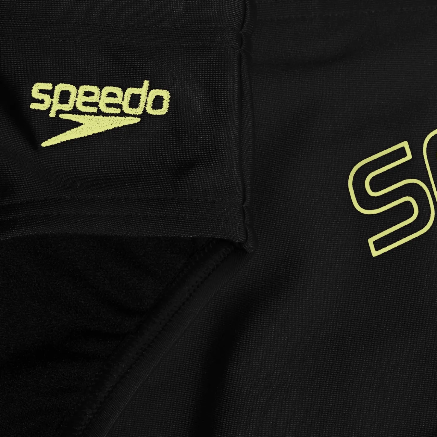 Boys 6.5cm Logo Brief Black/Yellow