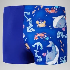 Boys' Digital Allover Aquashort Blue