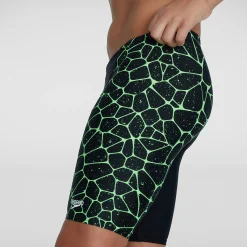 Boys' Digital Allover V Cut Jammer Black/Green