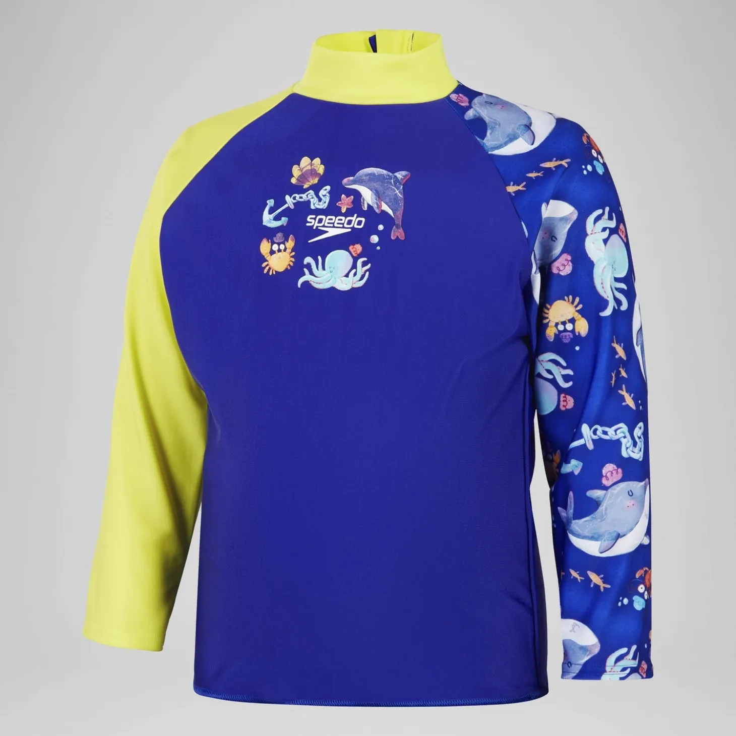 Boys' Digital Long Sleeve Rash Top Blue