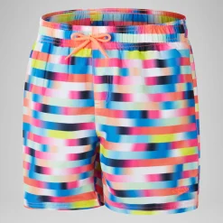 Boys' Digital Printed 15" Swim Short Red/Blue