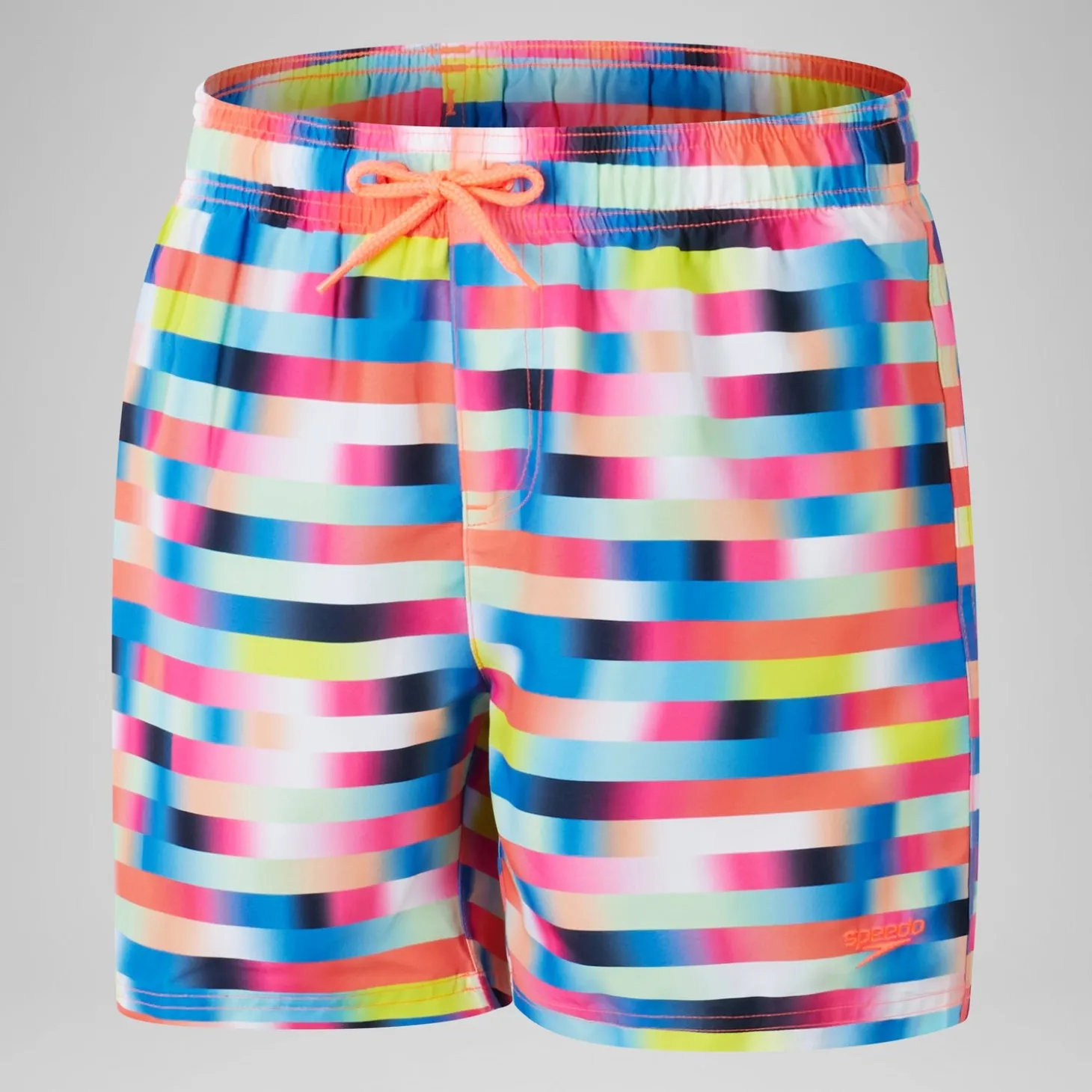 Boys' Digital Printed 15" Swim Short Red/Blue