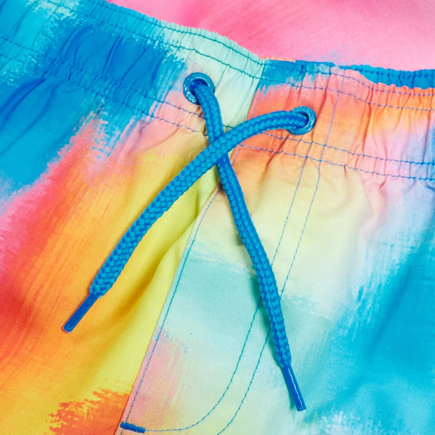 Boys' Digital Printed 13" Swim Short Blue/Yellow