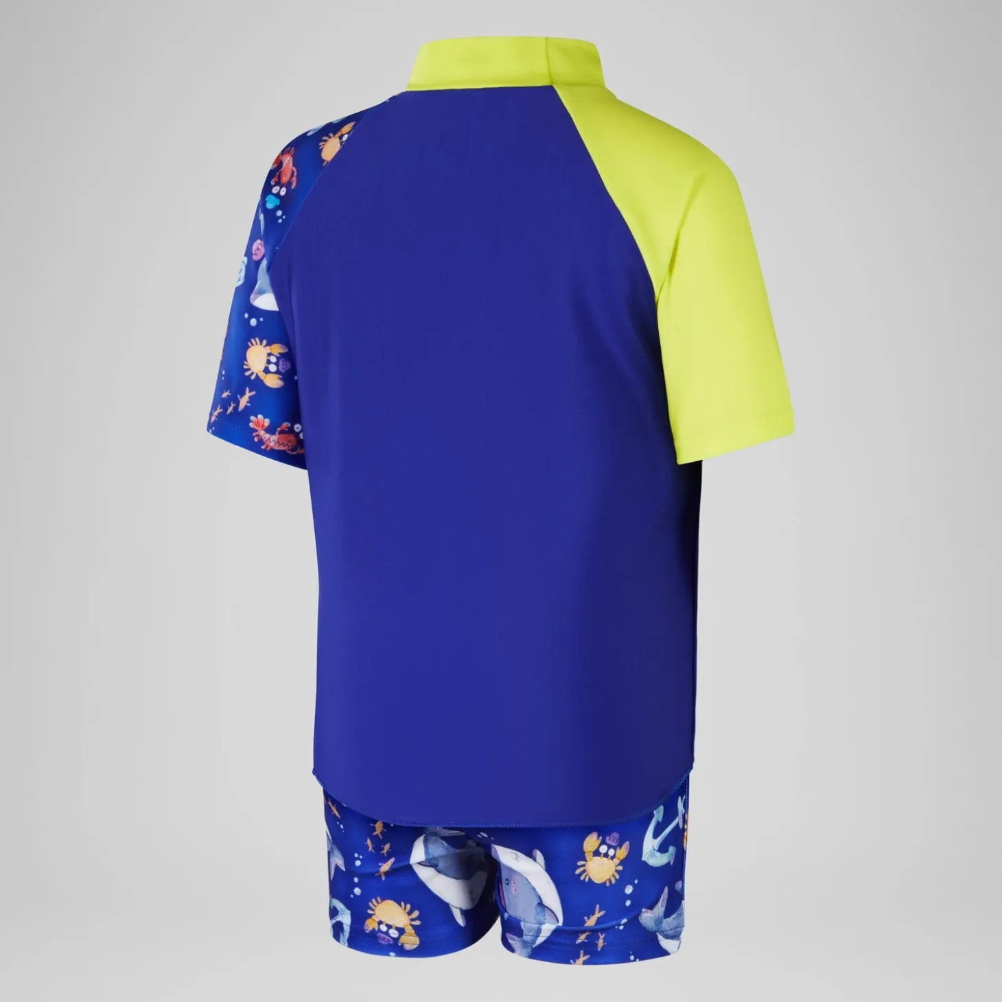 Boys' Digital Short Sleeve Rash Top Blue