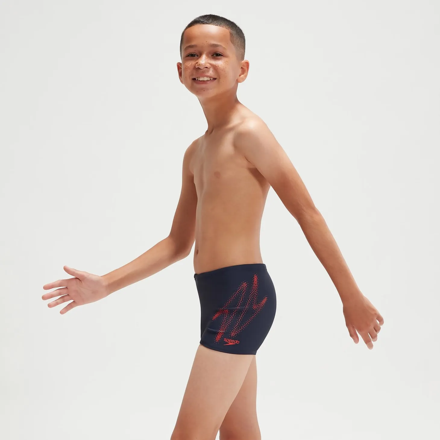 Boys' Hyper Boom Aquashorts Navy/Red