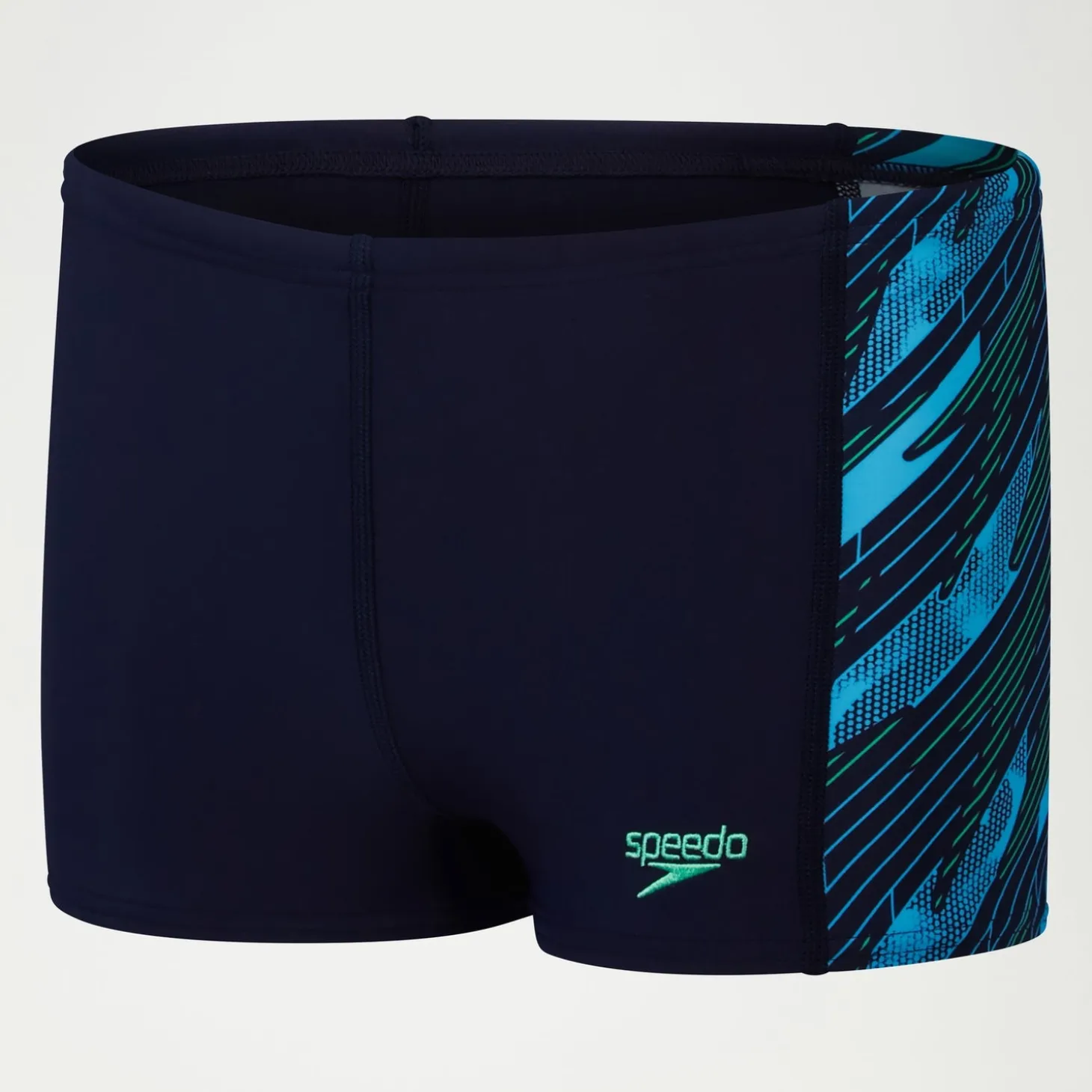 Boys HyperBoom Panel Aquashort Navy/Green