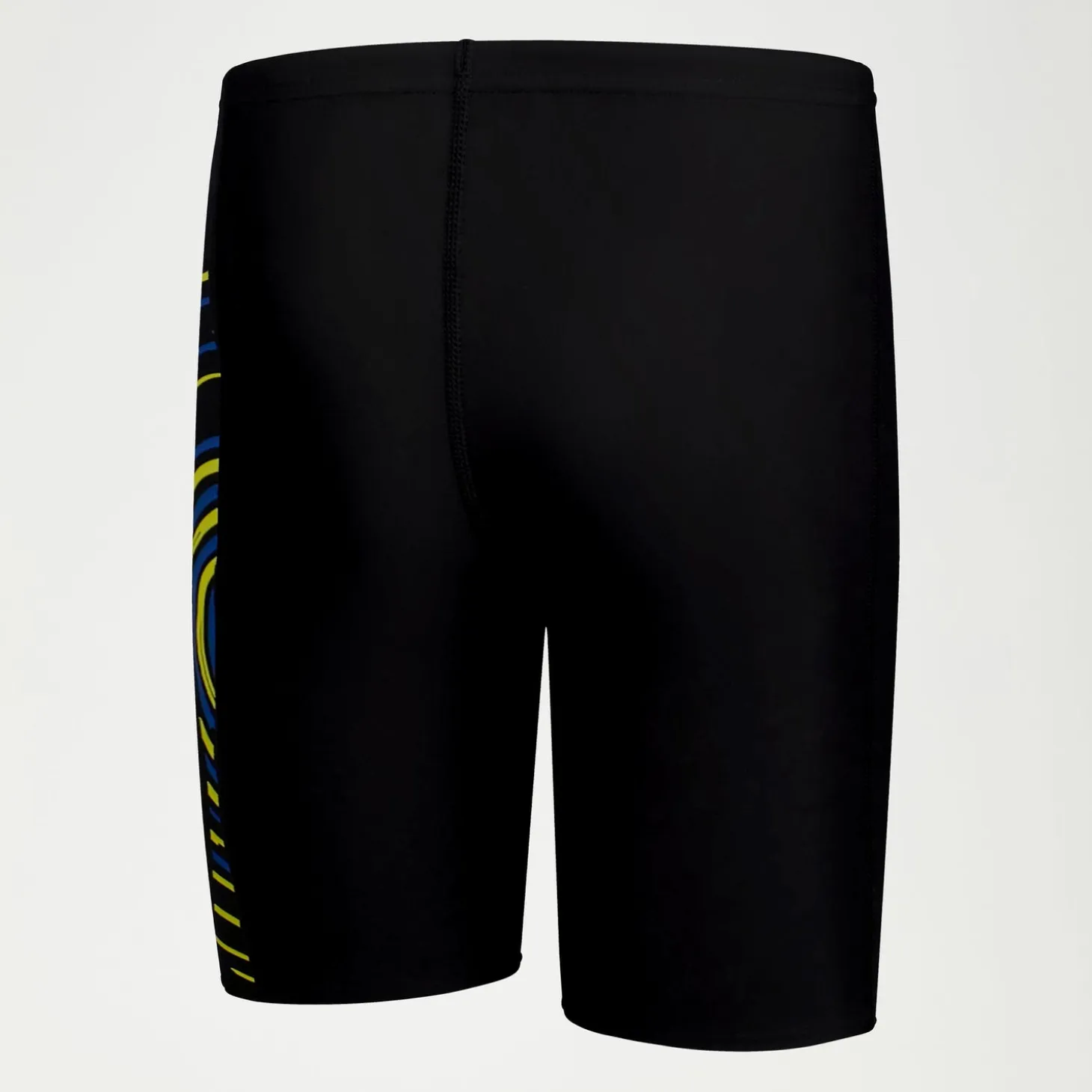 Boys Plastisol Placement Jammer Black/Yellow/Blue