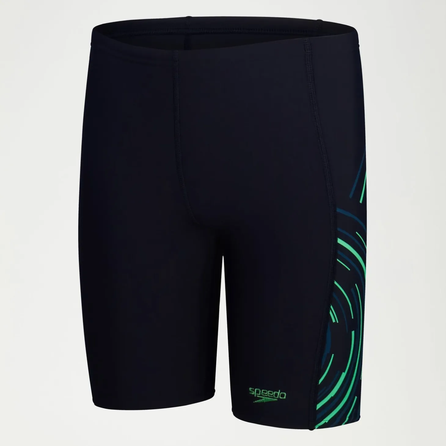 Boys Plastisol Placement Jammer Navy/Green
