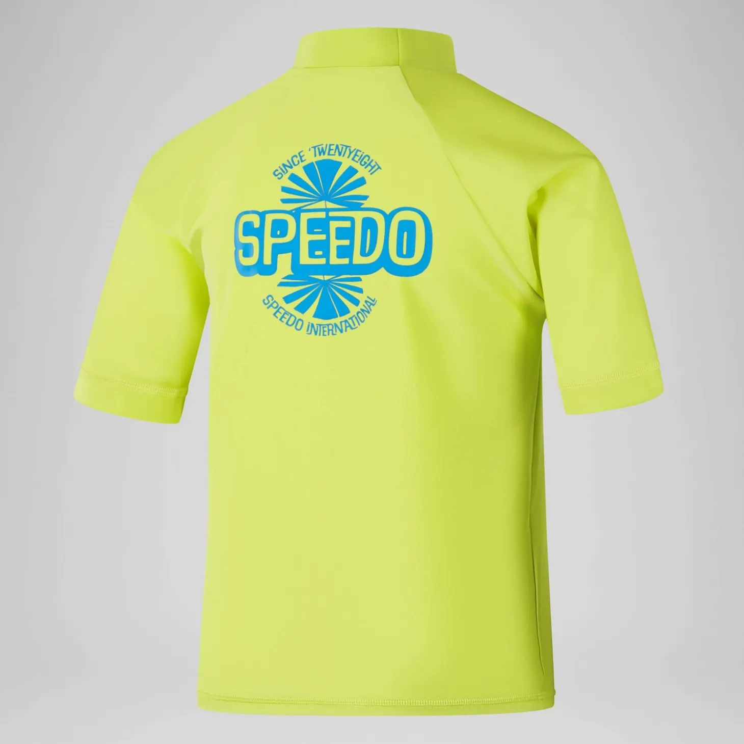 Boys' Printed Short Sleeve Rash Top Yellow