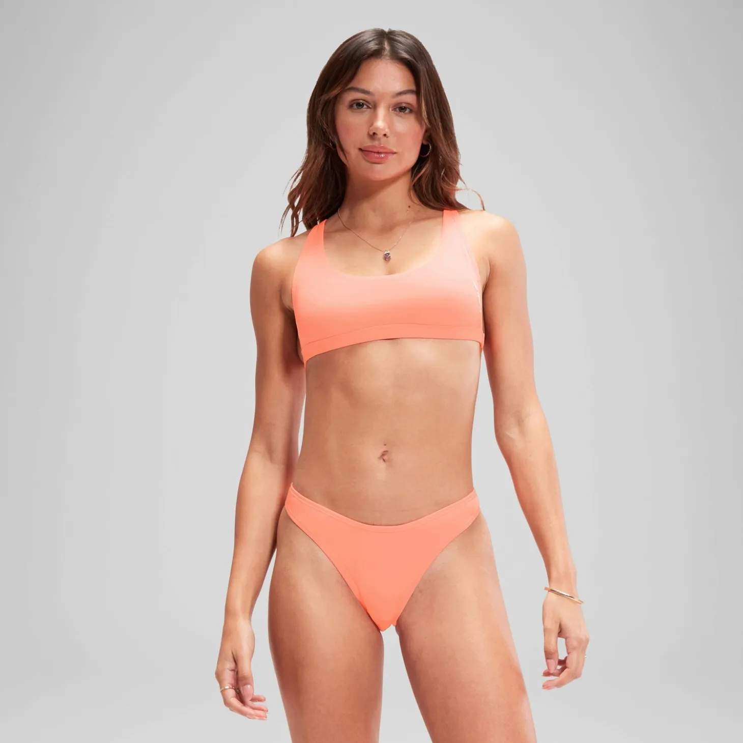 FLU3NTE Sccop Bikini Bottom Coral