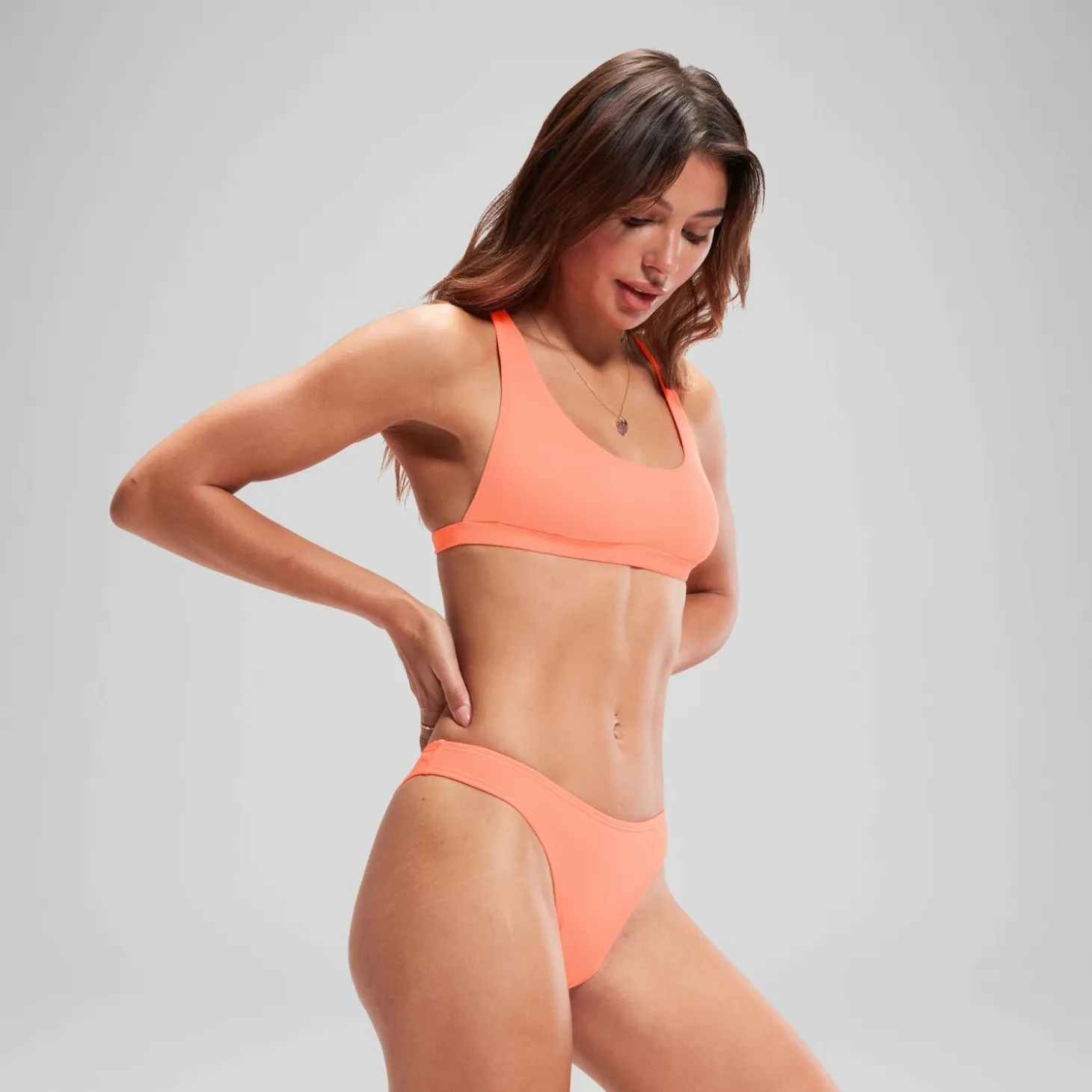 FLU3NTE Sccop Bikini Bottom Coral