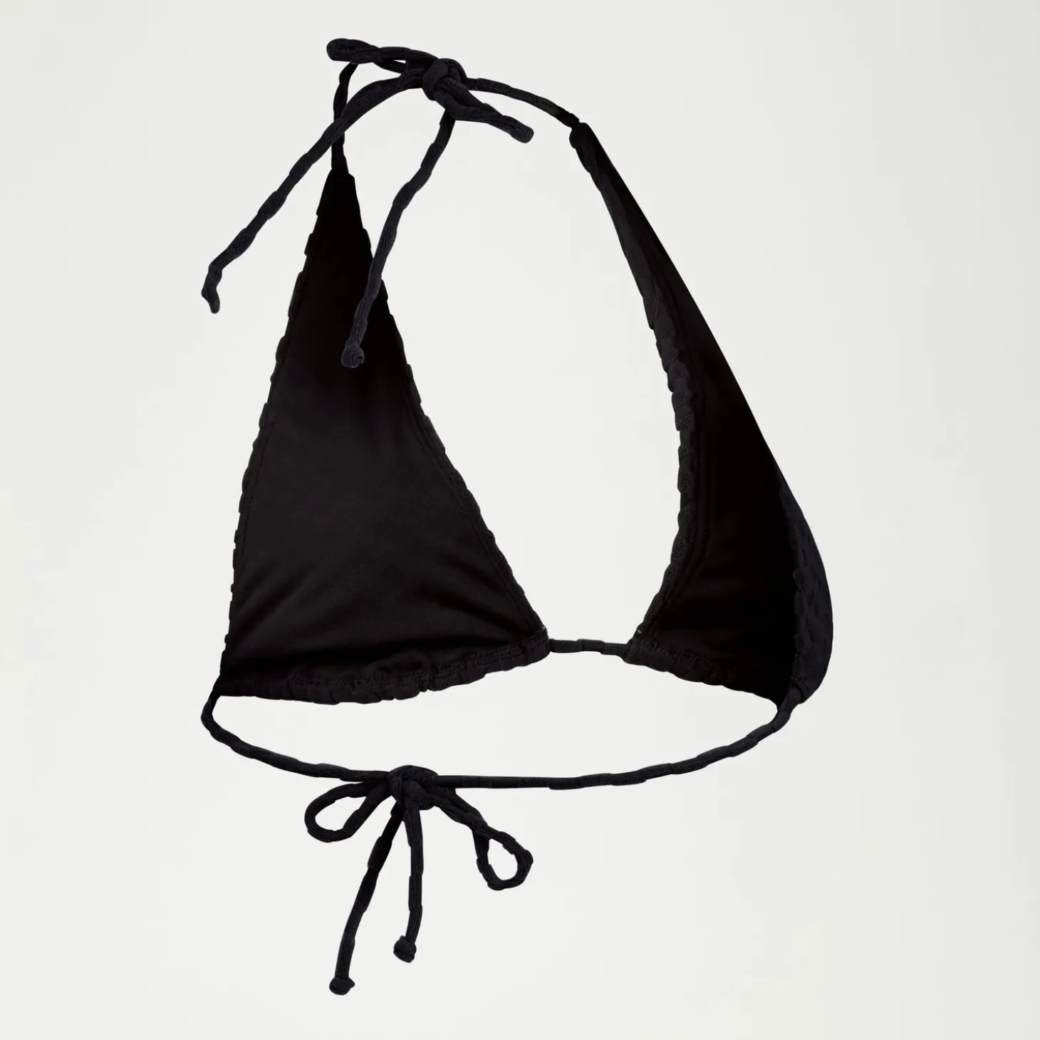 FLU3NTE Terry Triange Bikini Top Grey