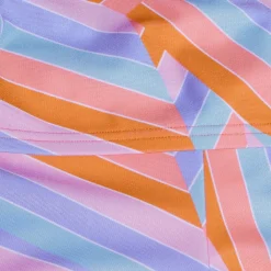 Girls Allover BoylegBikini Orange/Blue