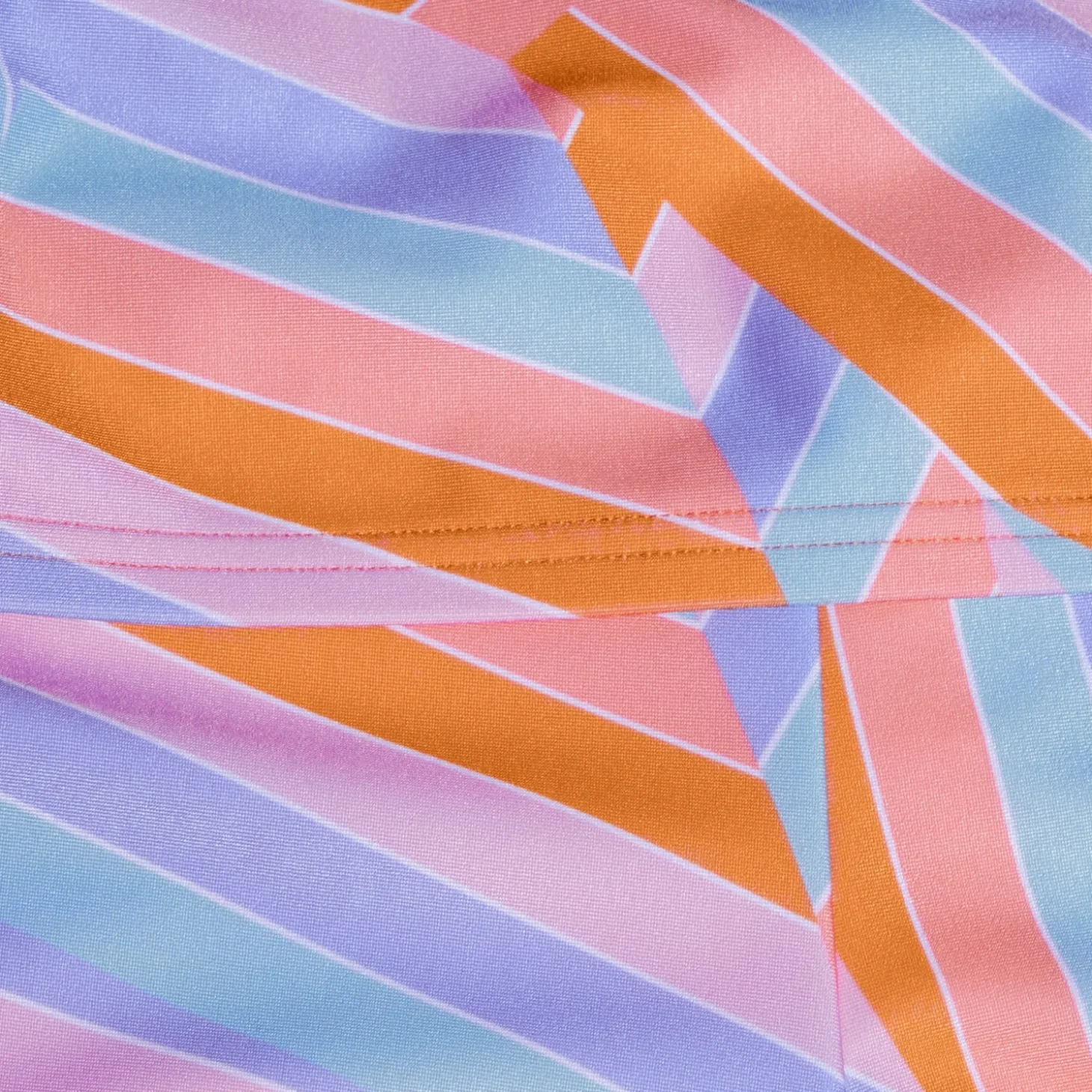Girls Allover BoylegBikini Orange/Blue