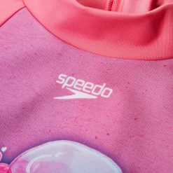 Girls' Digital Long Sleeve Rash Top Pink/Purple