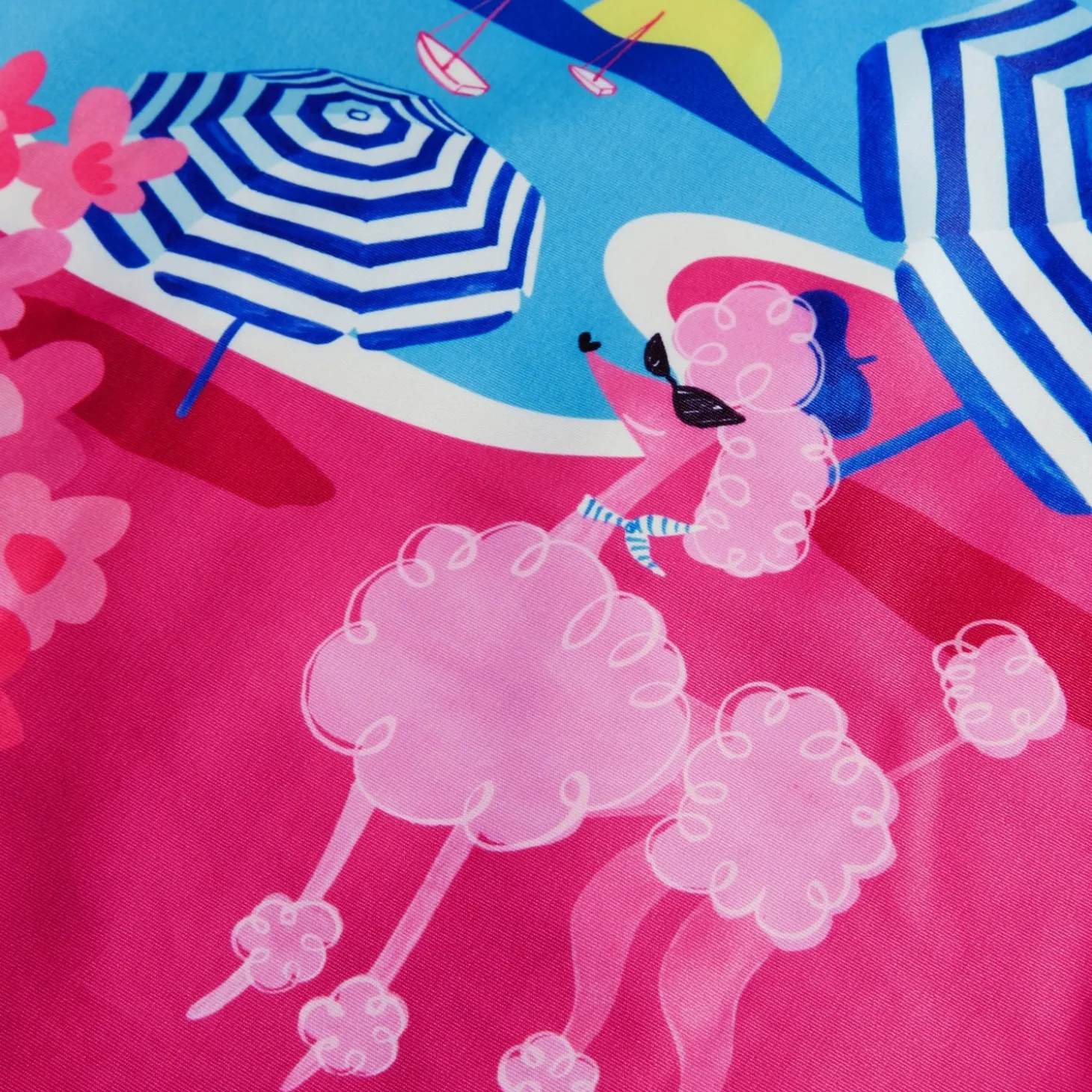 Girls Digital Long Sleeve Rash Top Pink/Blue