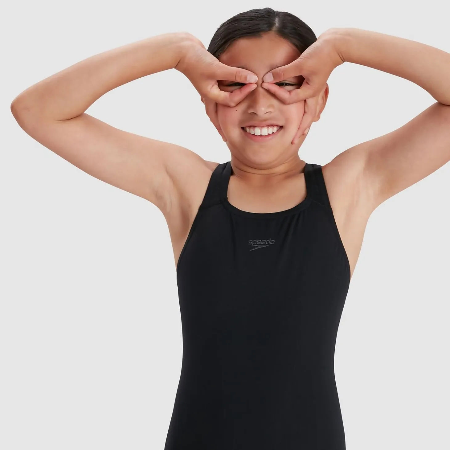 Girls' Endurance+ Medalist Swimsuit Black