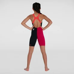 Girls' Fastskin Endurance+ Openback Kneeskin Black/Red