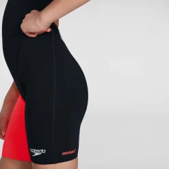 Girls' Fastskin Endurance+ Openback Kneeskin Black/Red