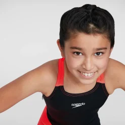 Girls' Fastskin Endurance+ Openback Kneeskin Black/Red