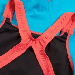 Girls Fastskin Junior Endurance+ Max Openback Kneeskin Blue/Red