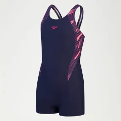 Girls HyperBoom Splice Legsuit Navy/Pink