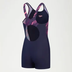 Girls HyperBoom Splice Legsuit Navy/Pink