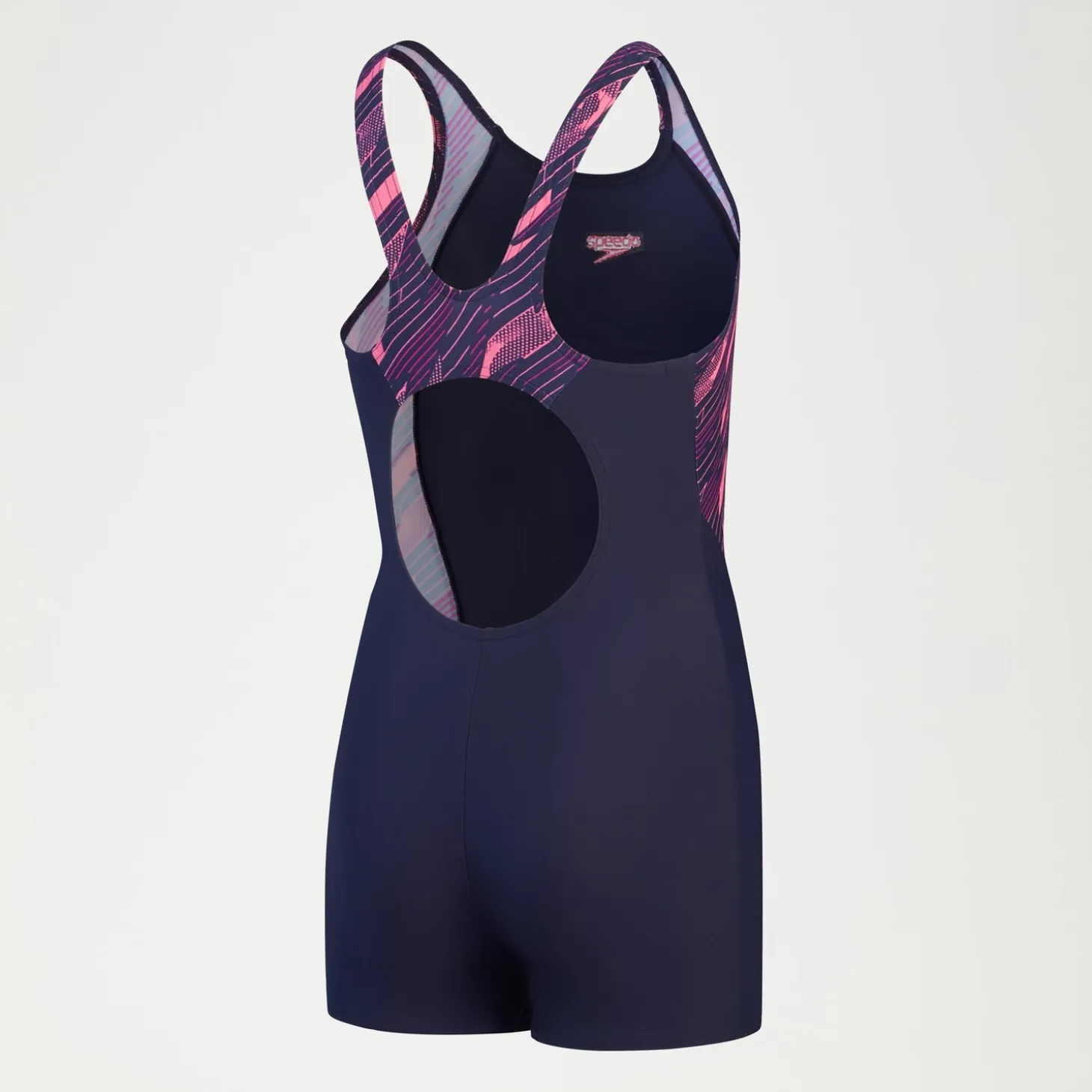 Girls HyperBoom Splice Legsuit Navy/Pink