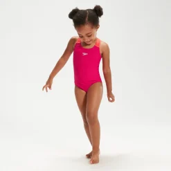 Girls Learn to Swim Medalist Swimsuit Pink/Coral