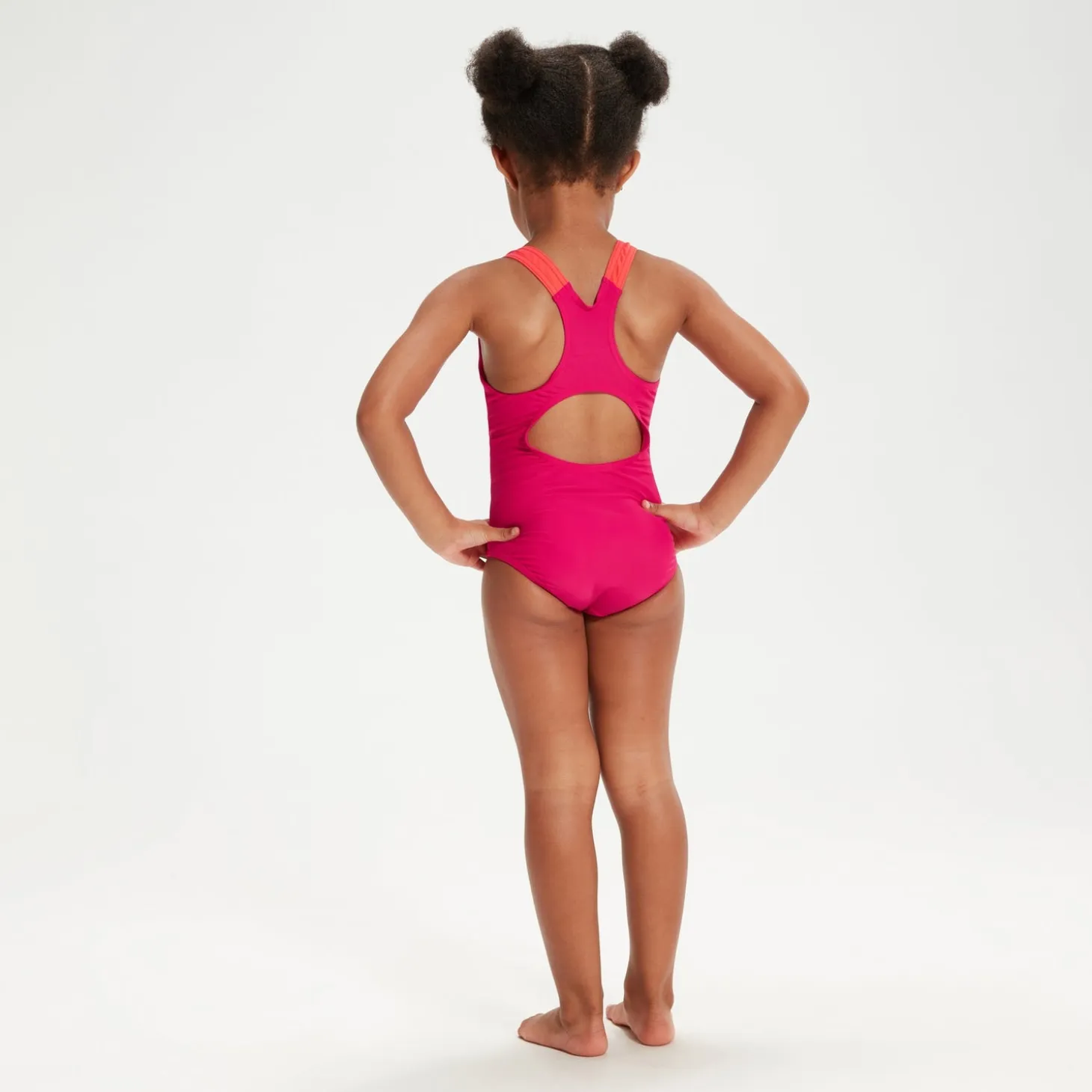 Girls Learn to Swim Medalist Swimsuit Pink/Coral