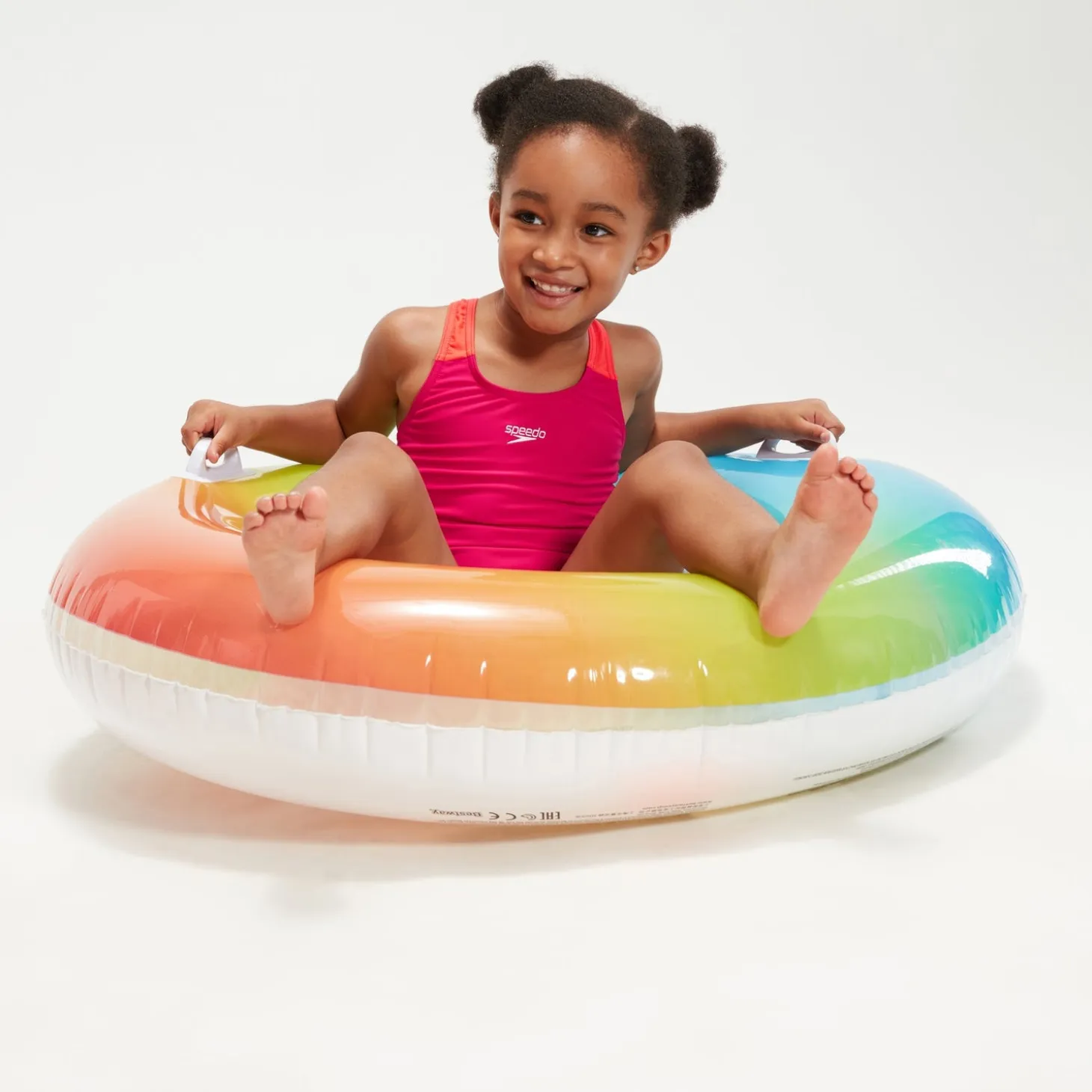 Girls Learn to Swim Medalist Swimsuit Pink/Coral