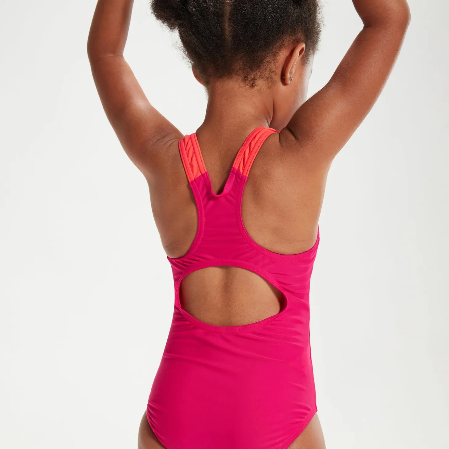 Girls Learn to Swim Medalist Swimsuit Pink/Coral