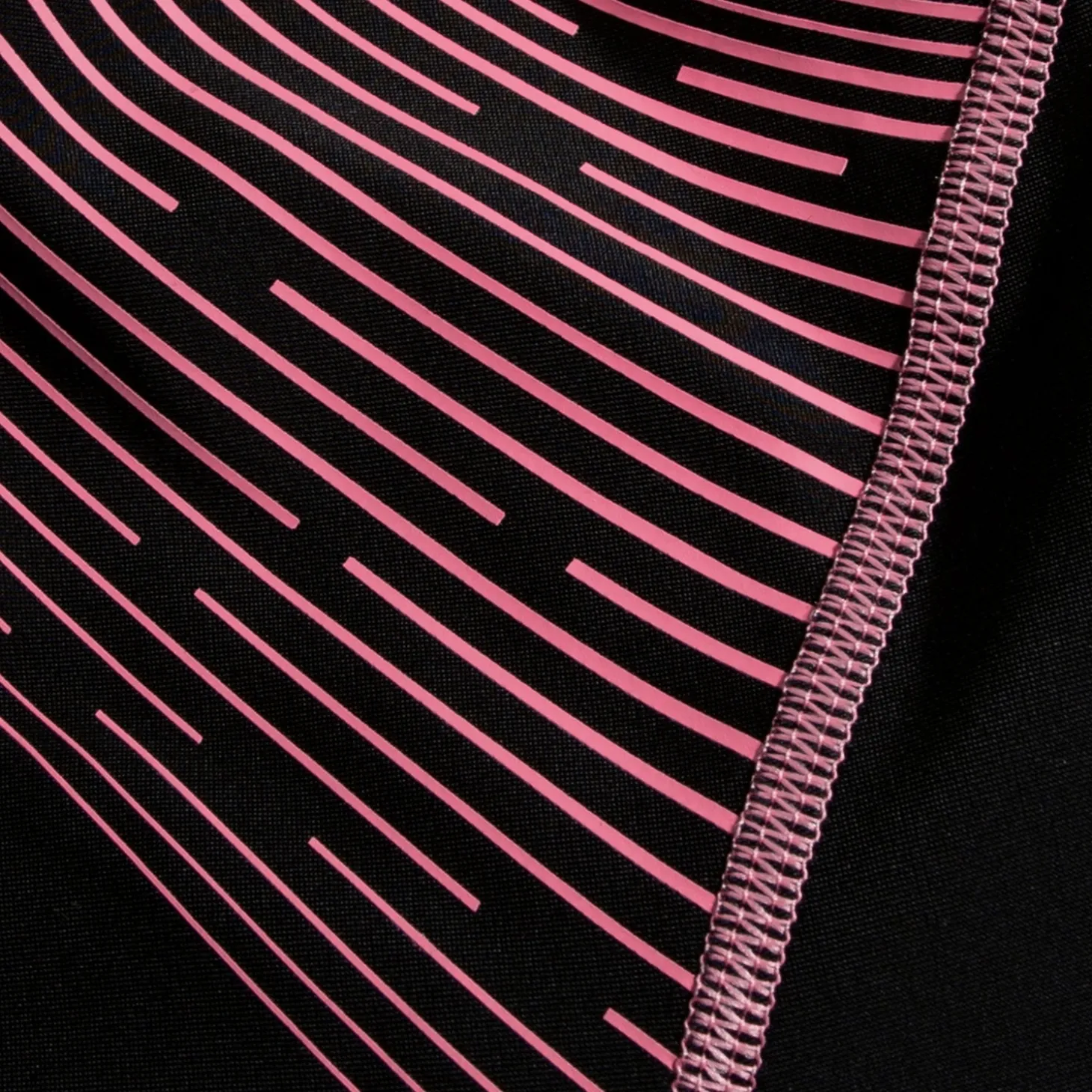 Girls Medley Logo Medalist Swimsuit Black/Pink