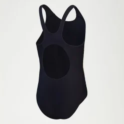 Girls Placmement Muscleback Swimsuit Black/Purple