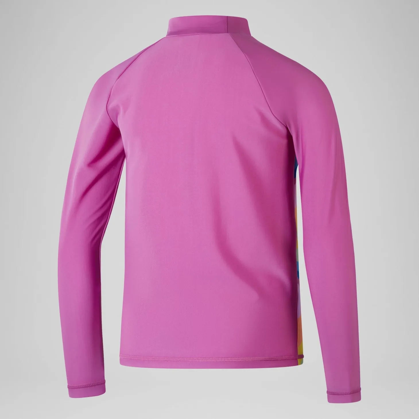 Girls' Printed Long Sleeve Rash Top Pink