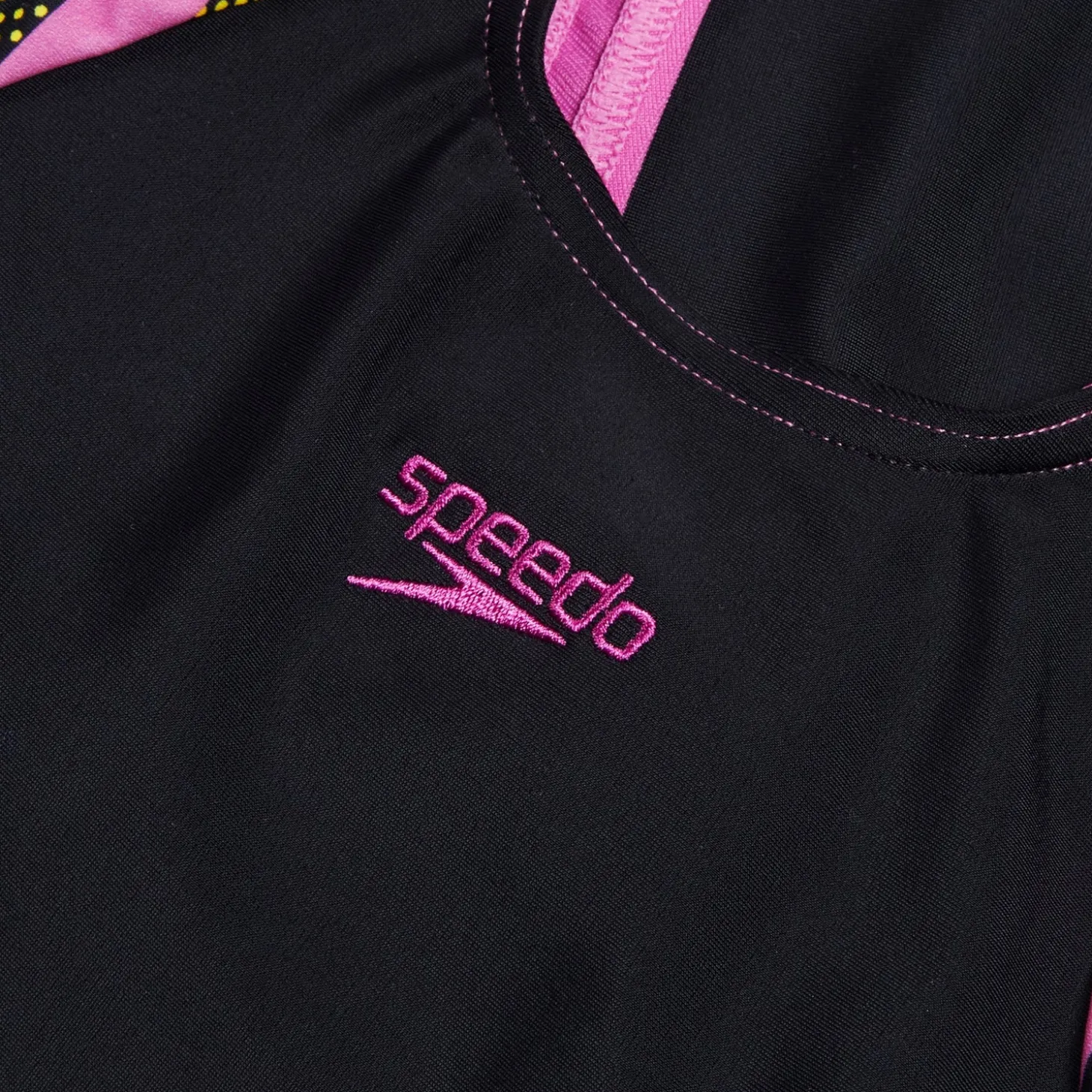 Girls' Printed Panel Legsuit Black/Pink