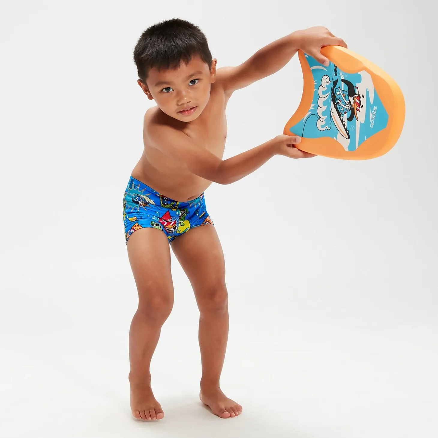 Infant Boys' Learn To Swim Aquashorts Blue/Yellow