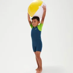 Infant Boy's Learn To Swim Essential Wetsuit Blue