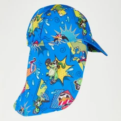 Infant Boy's Learn To Swim Sun Protection Hat Blue