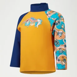 Infant Boys' Long Sleeve Printed Rash Top Blue/Yellow