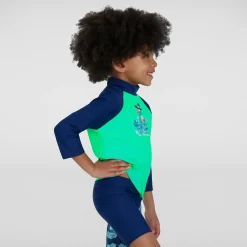 Infant Boys' Long Sleeved Printed Rash Top Green/Blue