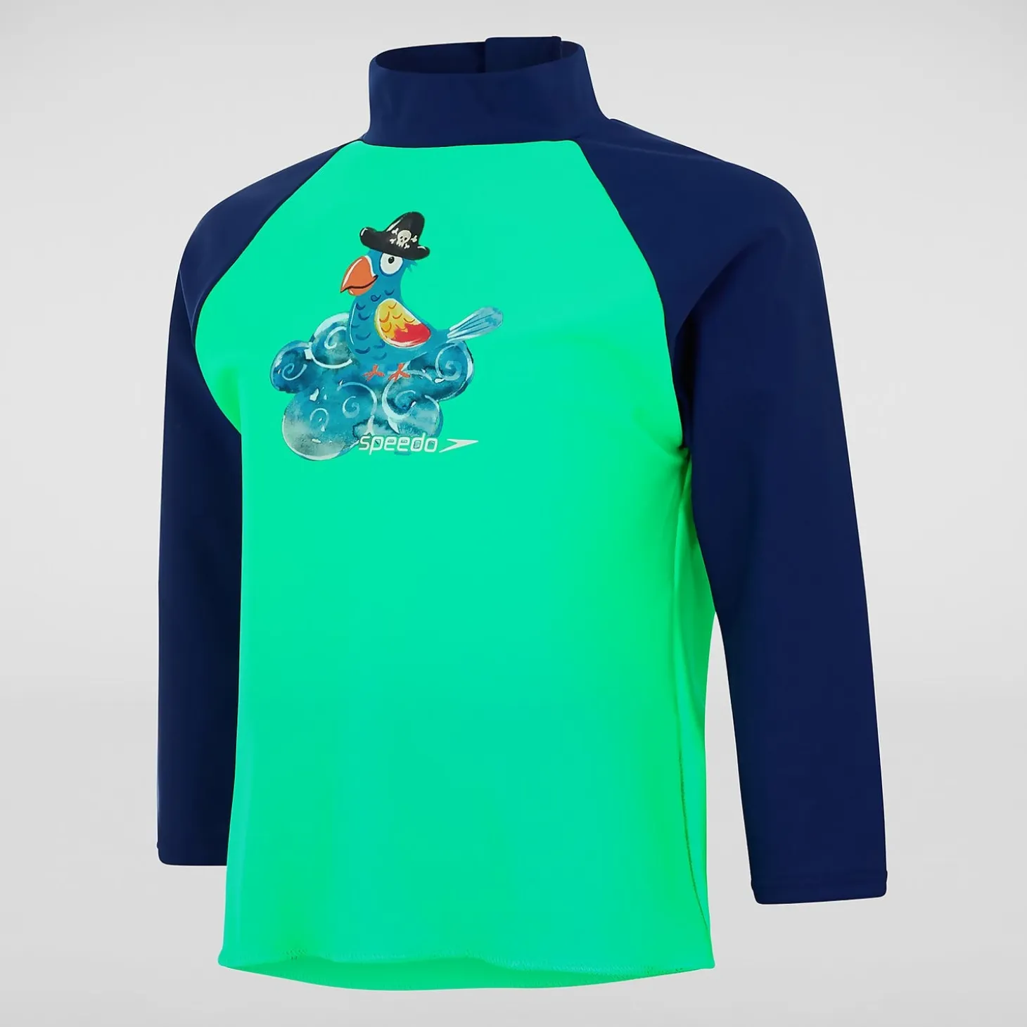 Infant Boys' Long Sleeved Printed Rash Top Green/Blue
