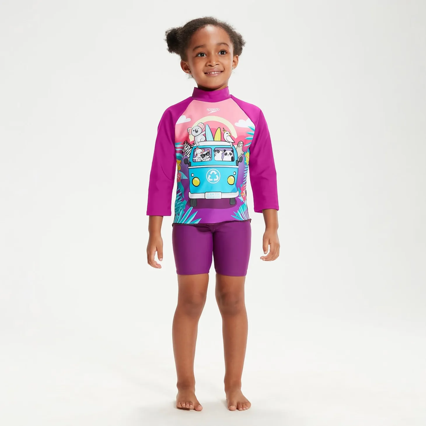 Infant Girls' Long Sleeve Rash Top Purple