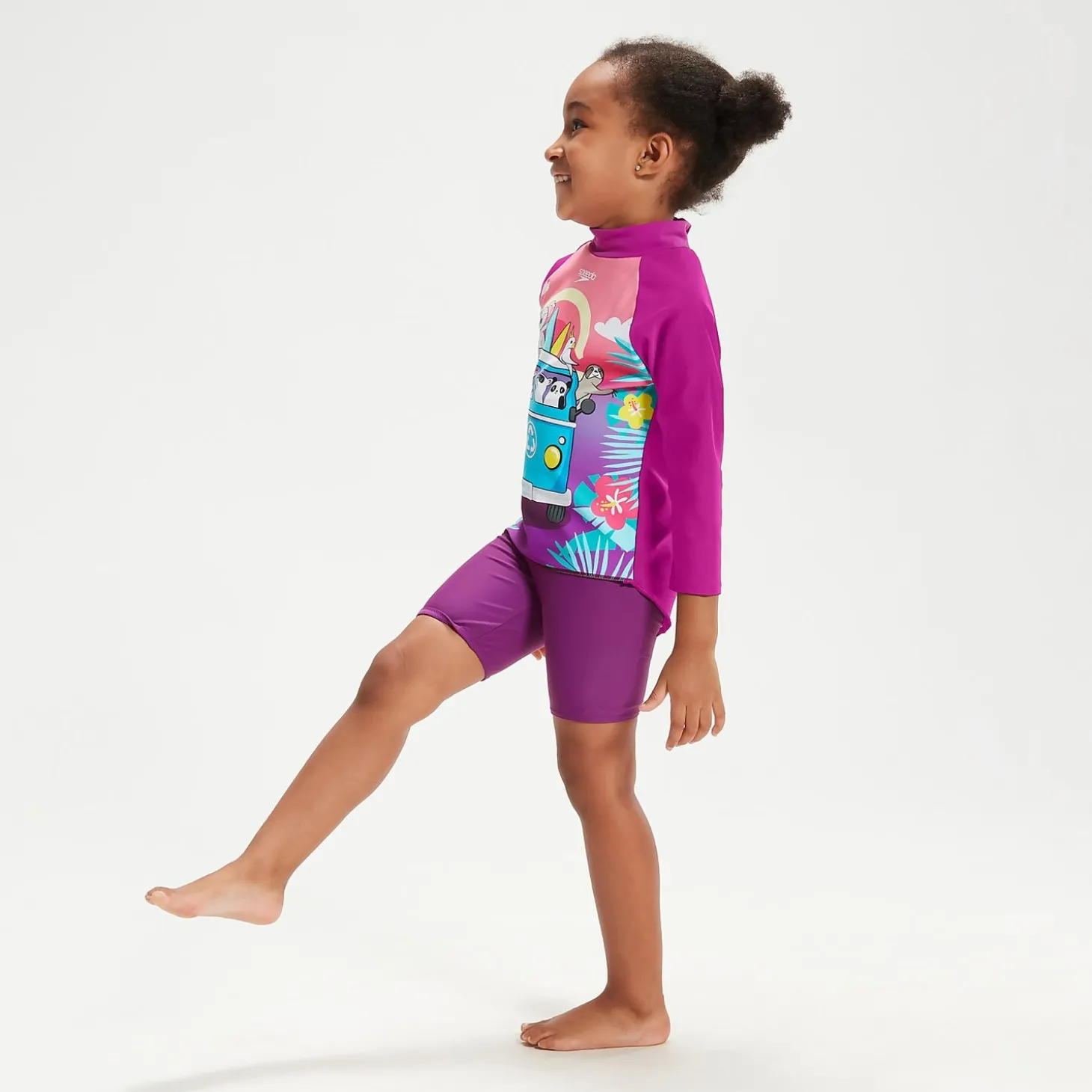 Infant Girls' Long Sleeve Rash Top Purple