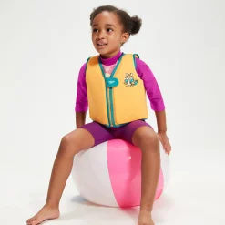 Infant Learn to Swim Aanadi Bengali Tiger Cub Float Vest Orange