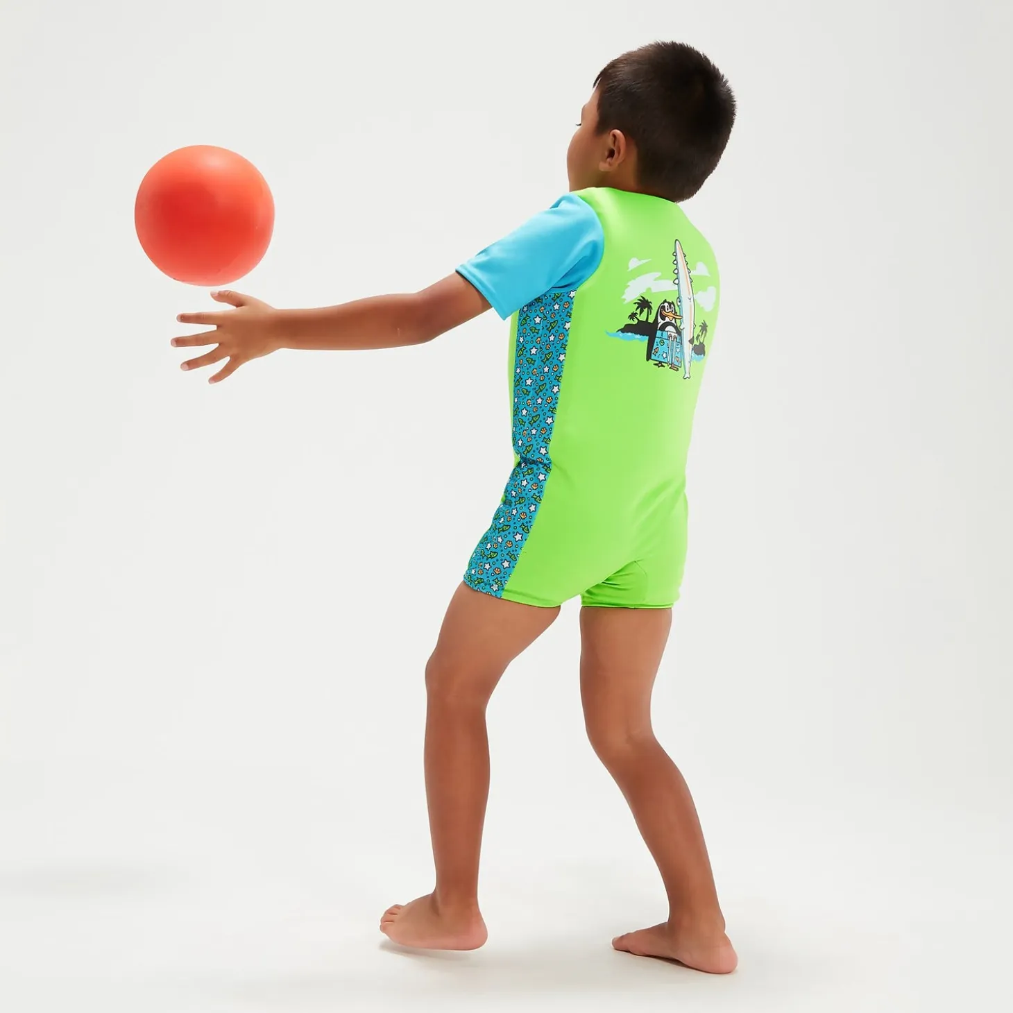 Infant Learn to Swim Chima African Penguin Float Suit Green