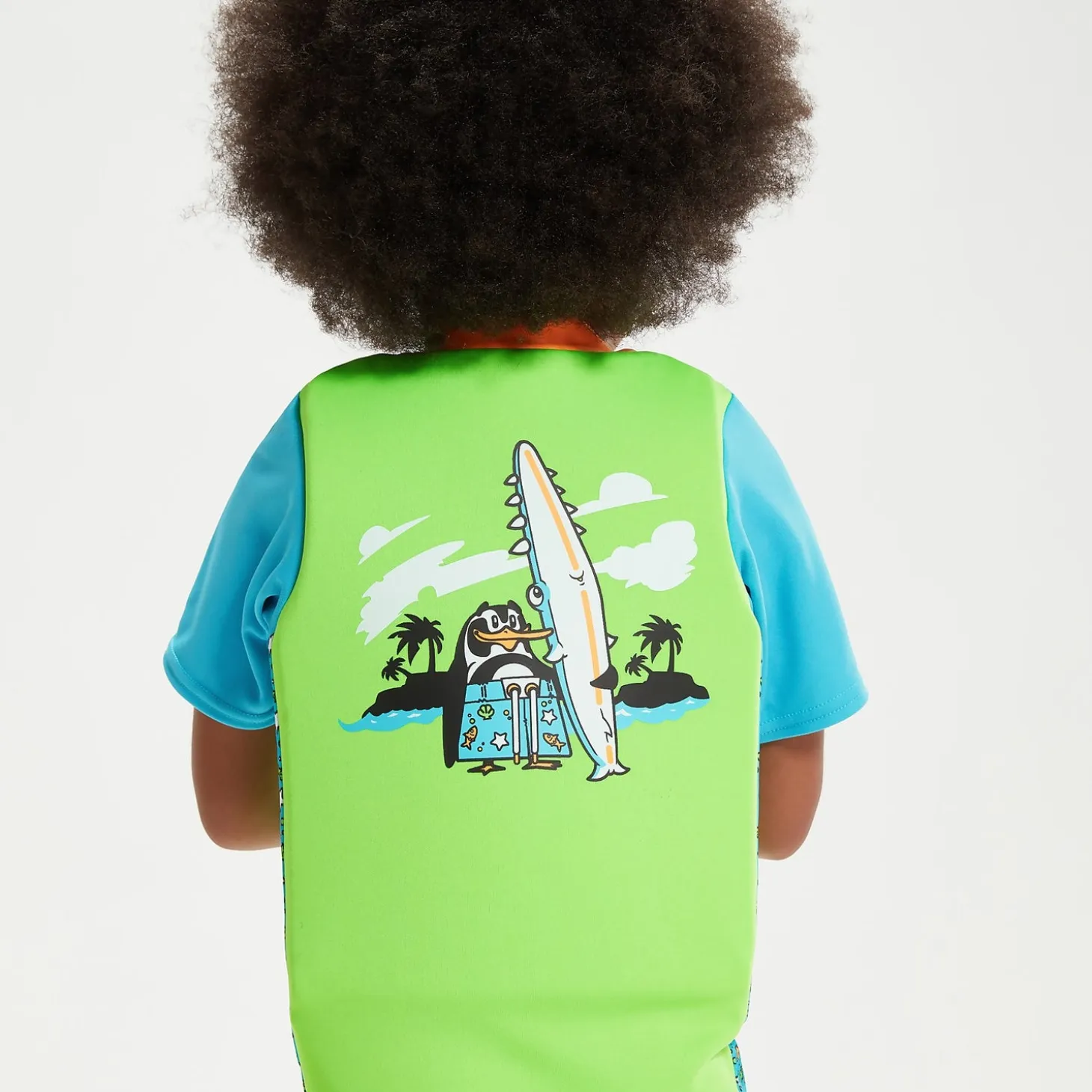 Infant Learn to Swim Chima African Penguin Float Suit Green